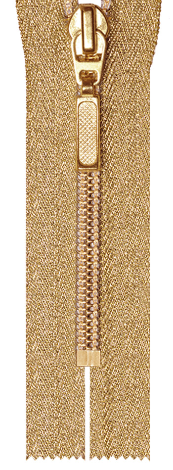 N7 closed end gold metal. + L37 brass free + gold lurex tape